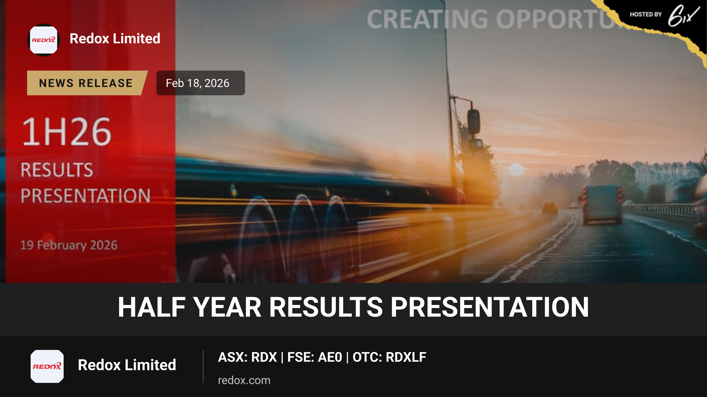 Half Year Results Presentation