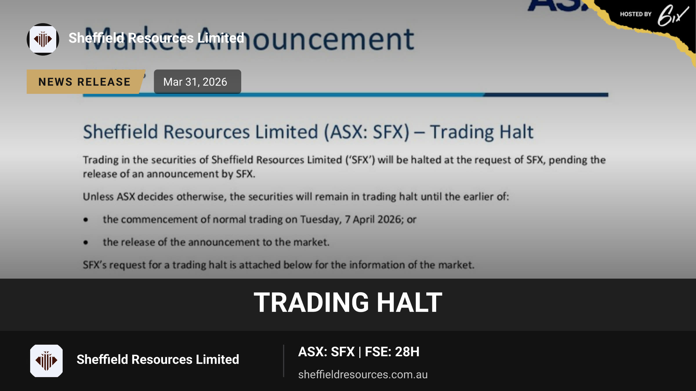 Trading Halt