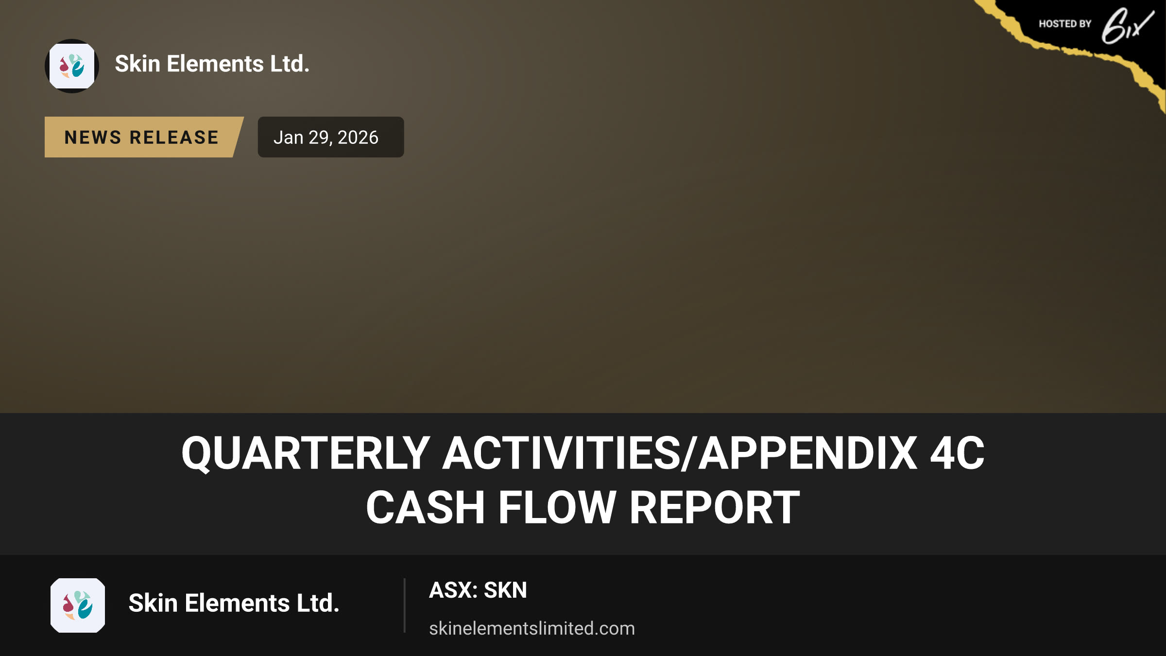 Quarterly Activities/Appendix 4C Cash Flow Report