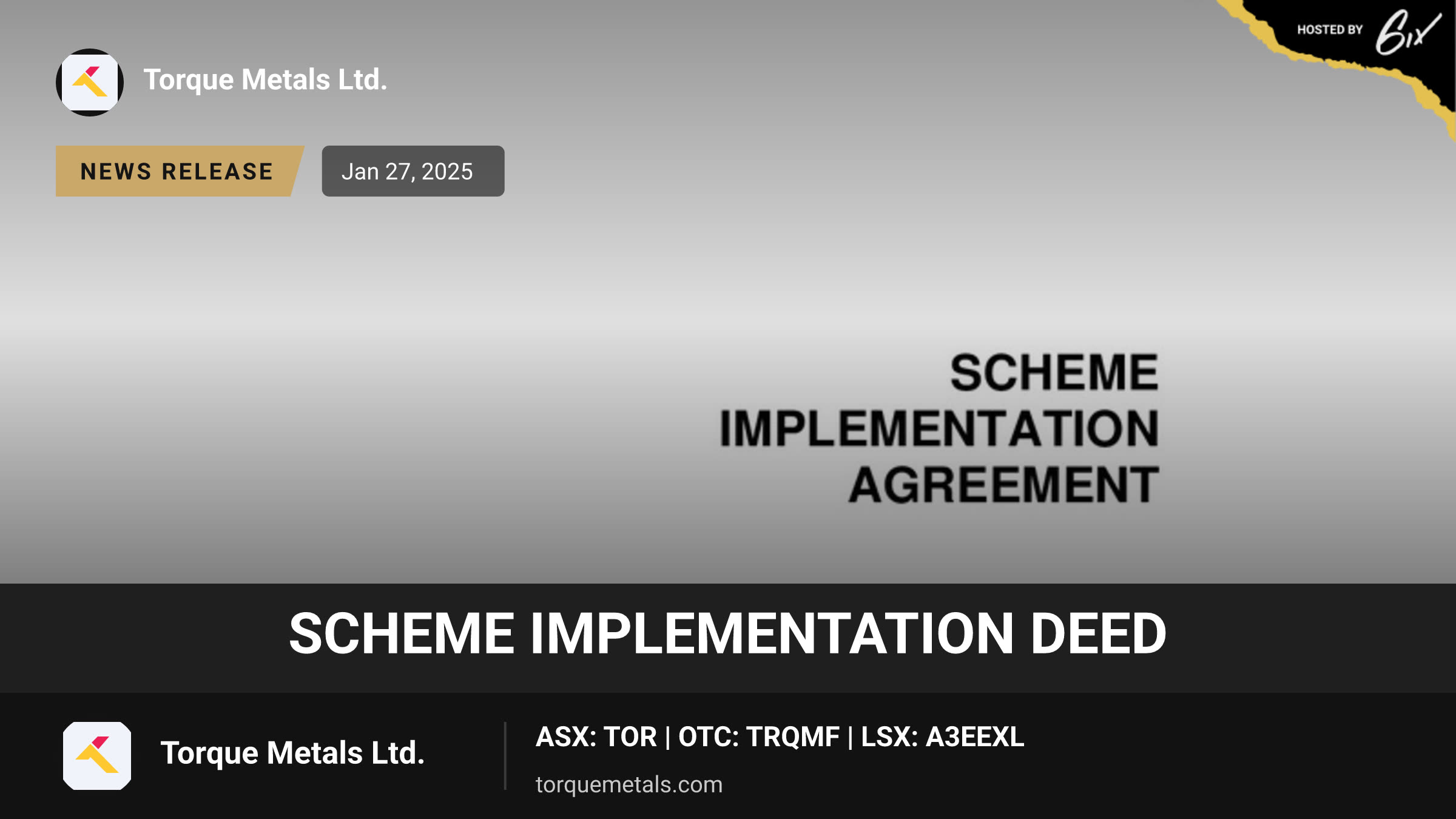 Scheme Implementation Deed