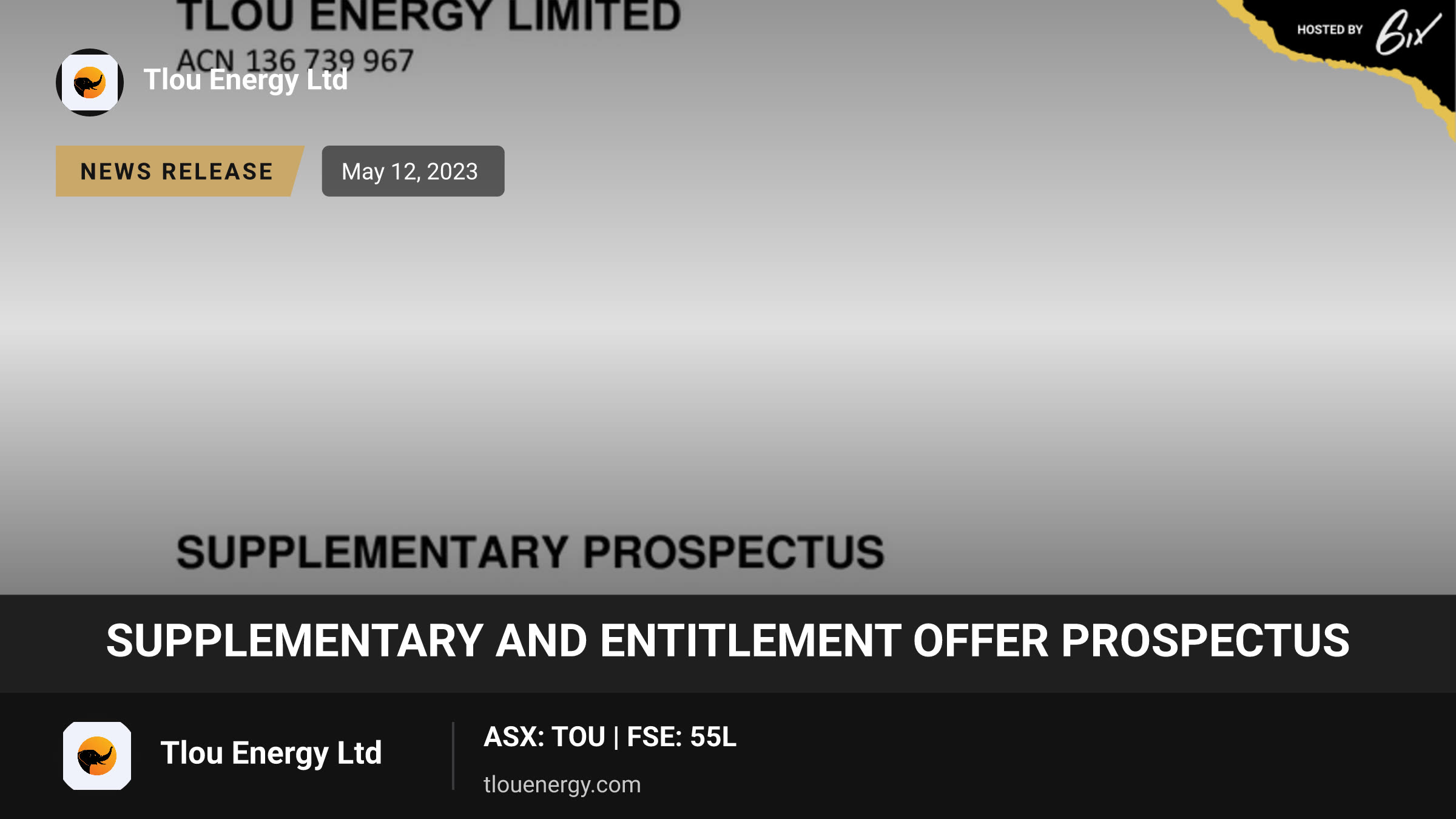 Supplementary and Entitlement Offer Prospectus