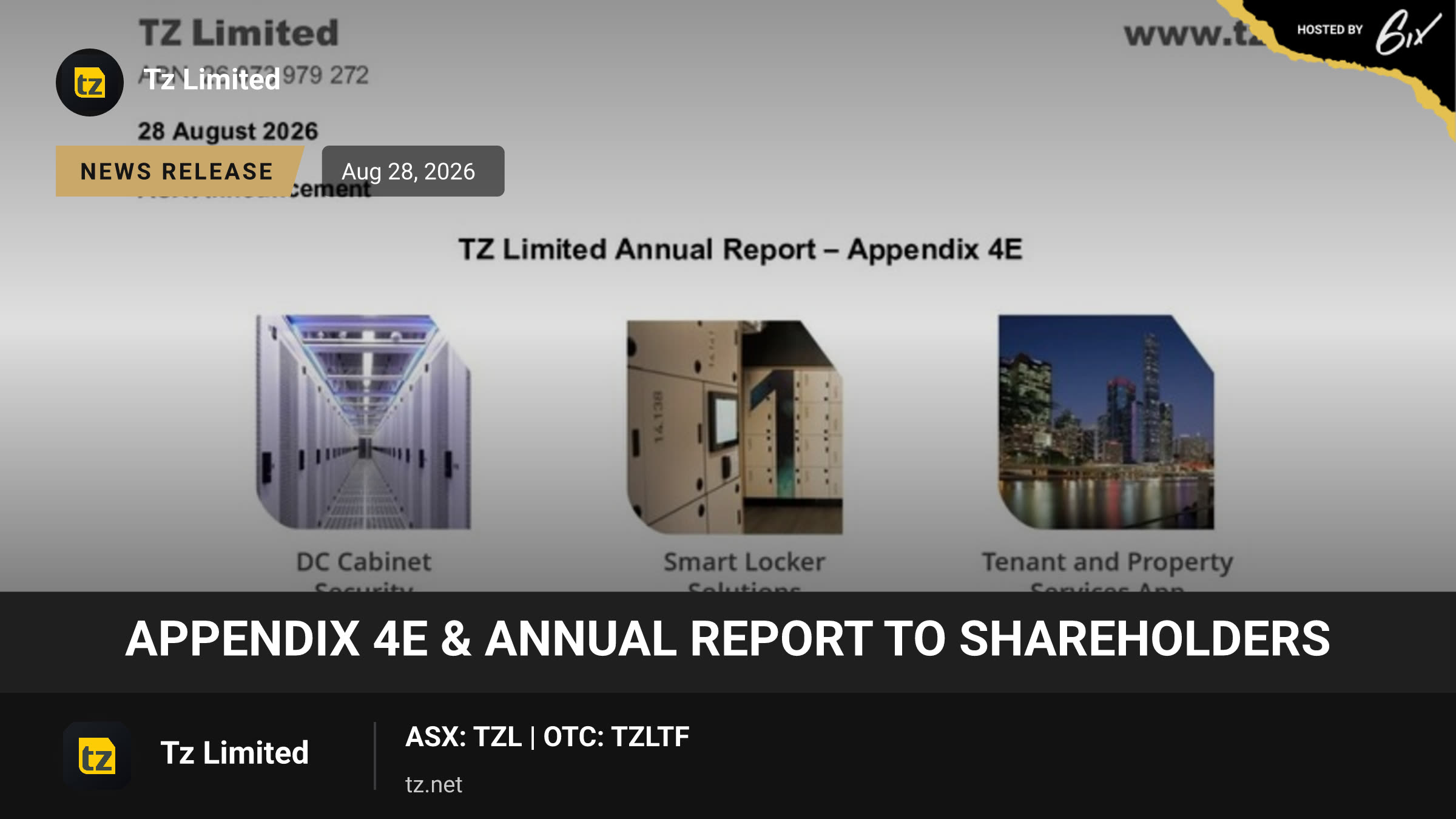 Appendix 4E & Annual Report to Shareholders
