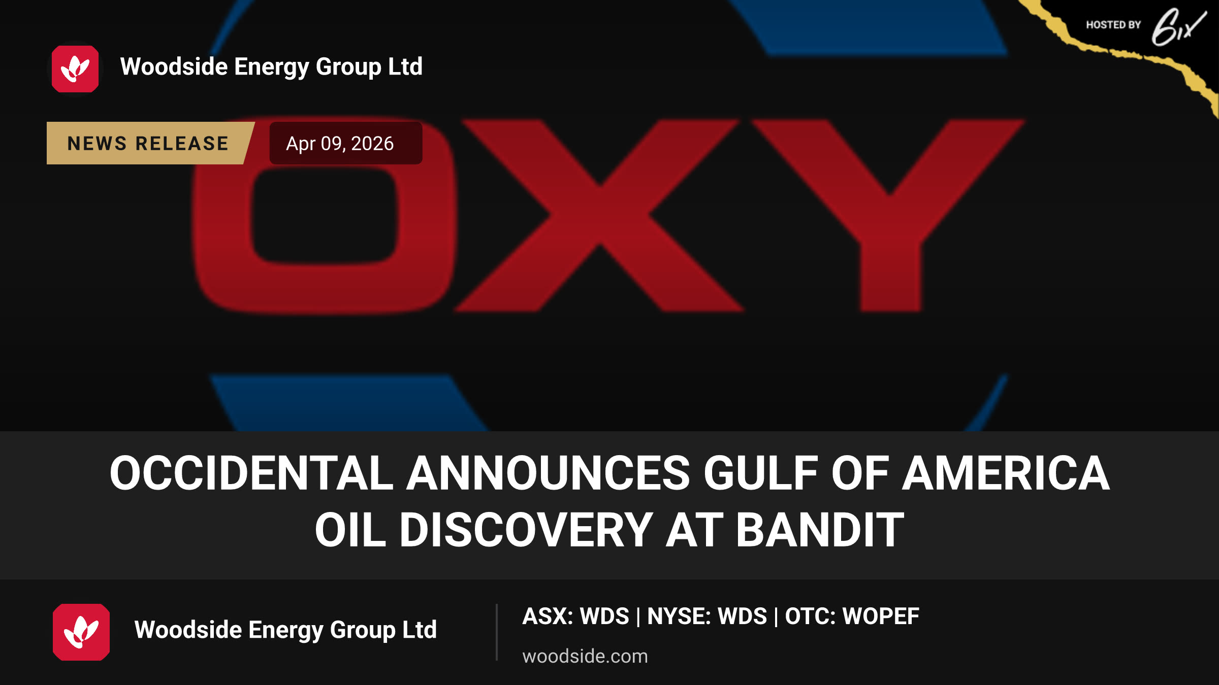 Occidental Announces Gulf of America Oil Discovery at Bandit