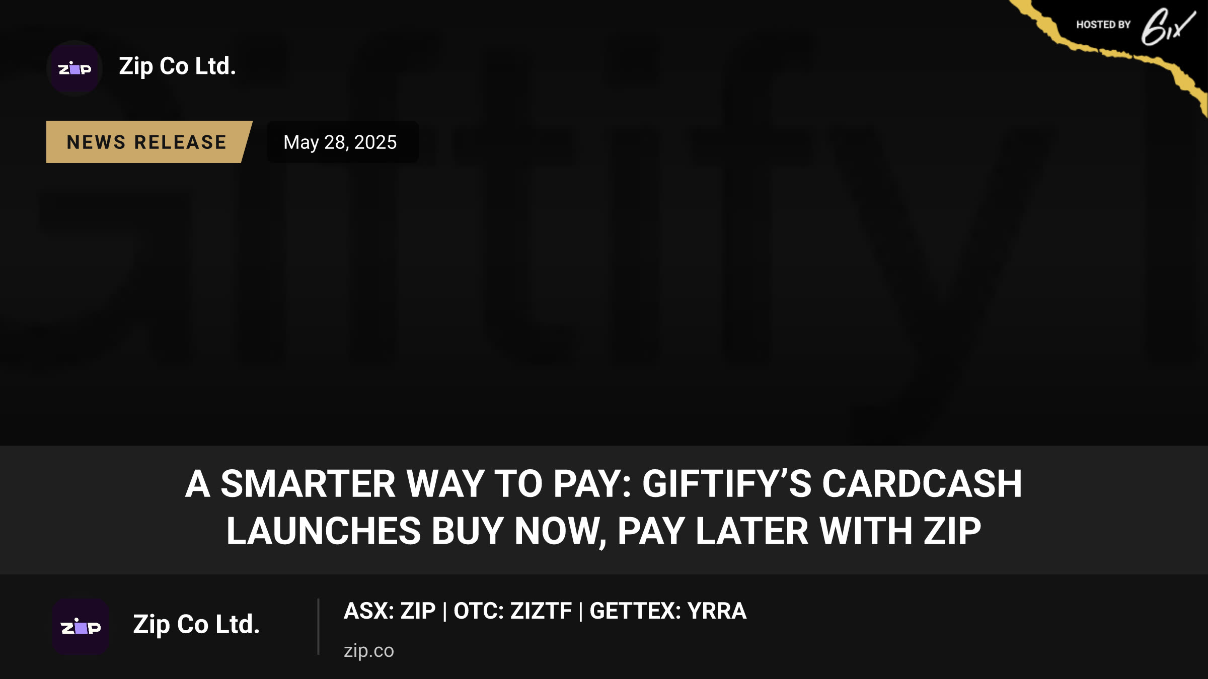 A Smarter Way to Pay: Giftify’s CardCash Launches Buy Now, Pay Later with ZIP