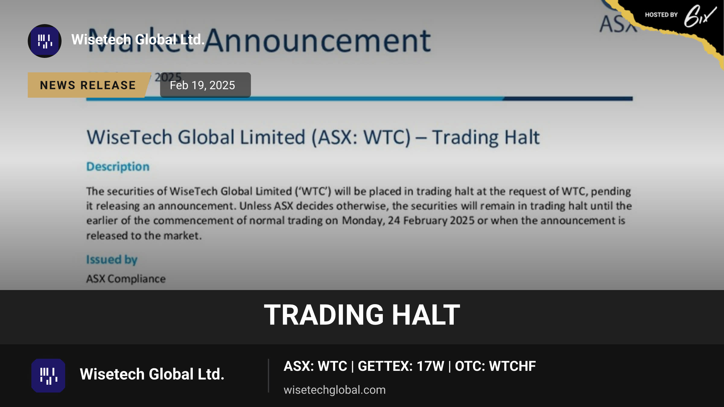 Trading Halt