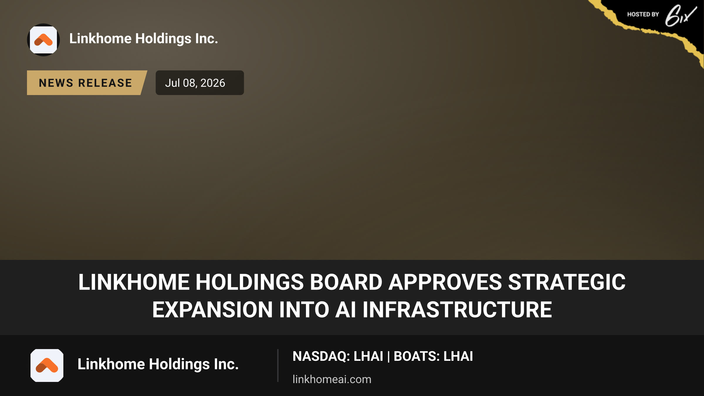Linkhome Holdings Board Approves Strategic Expansion into AI Infrastructure