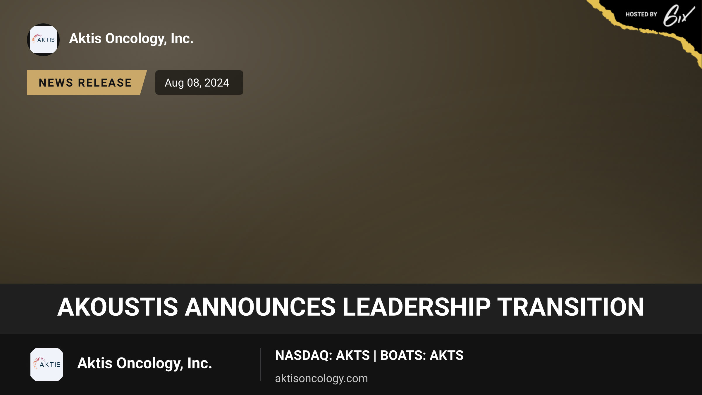 Akoustis Announces Leadership Transition