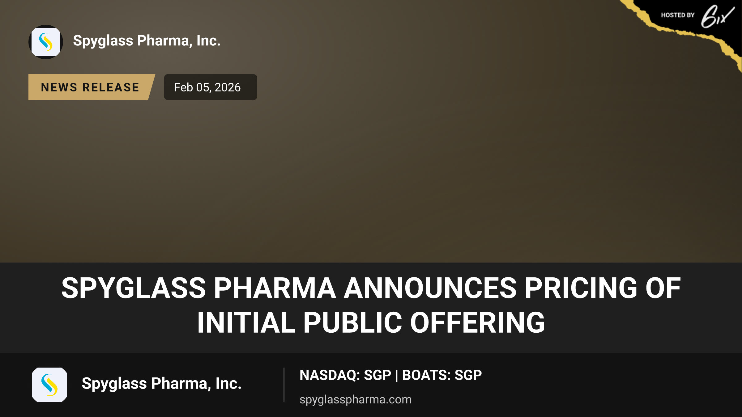 SpyGlass Pharma Announces Pricing of Initial Public Offering