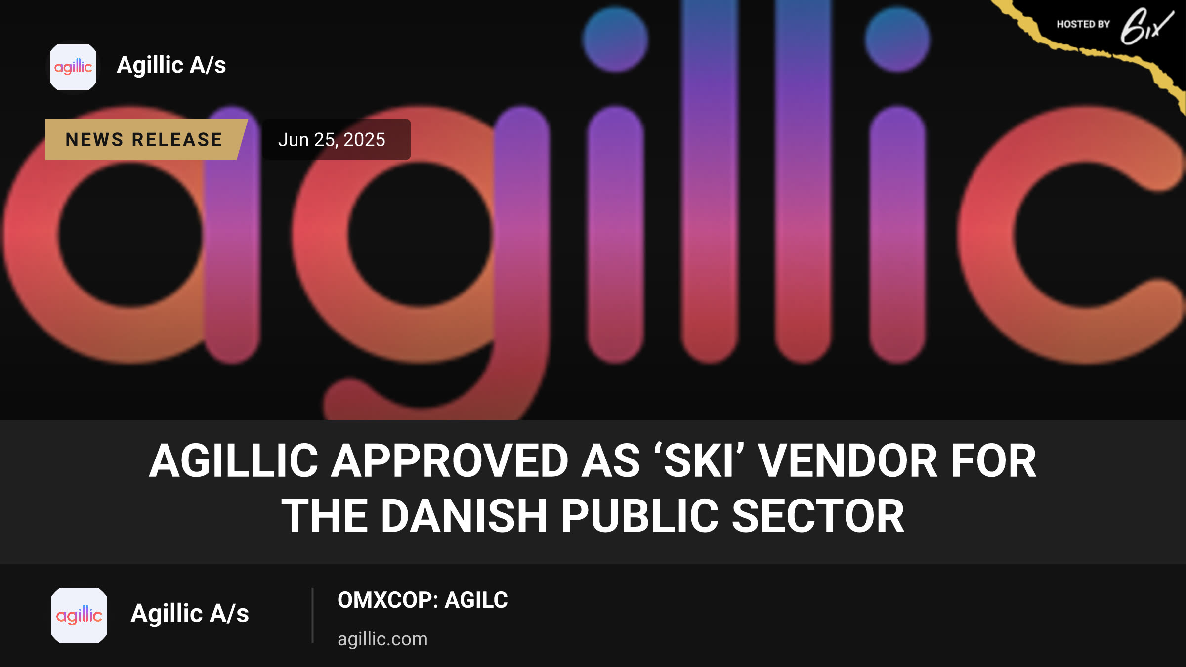 Agillic approved as ‘SKI’ vendor for the Danish public sector