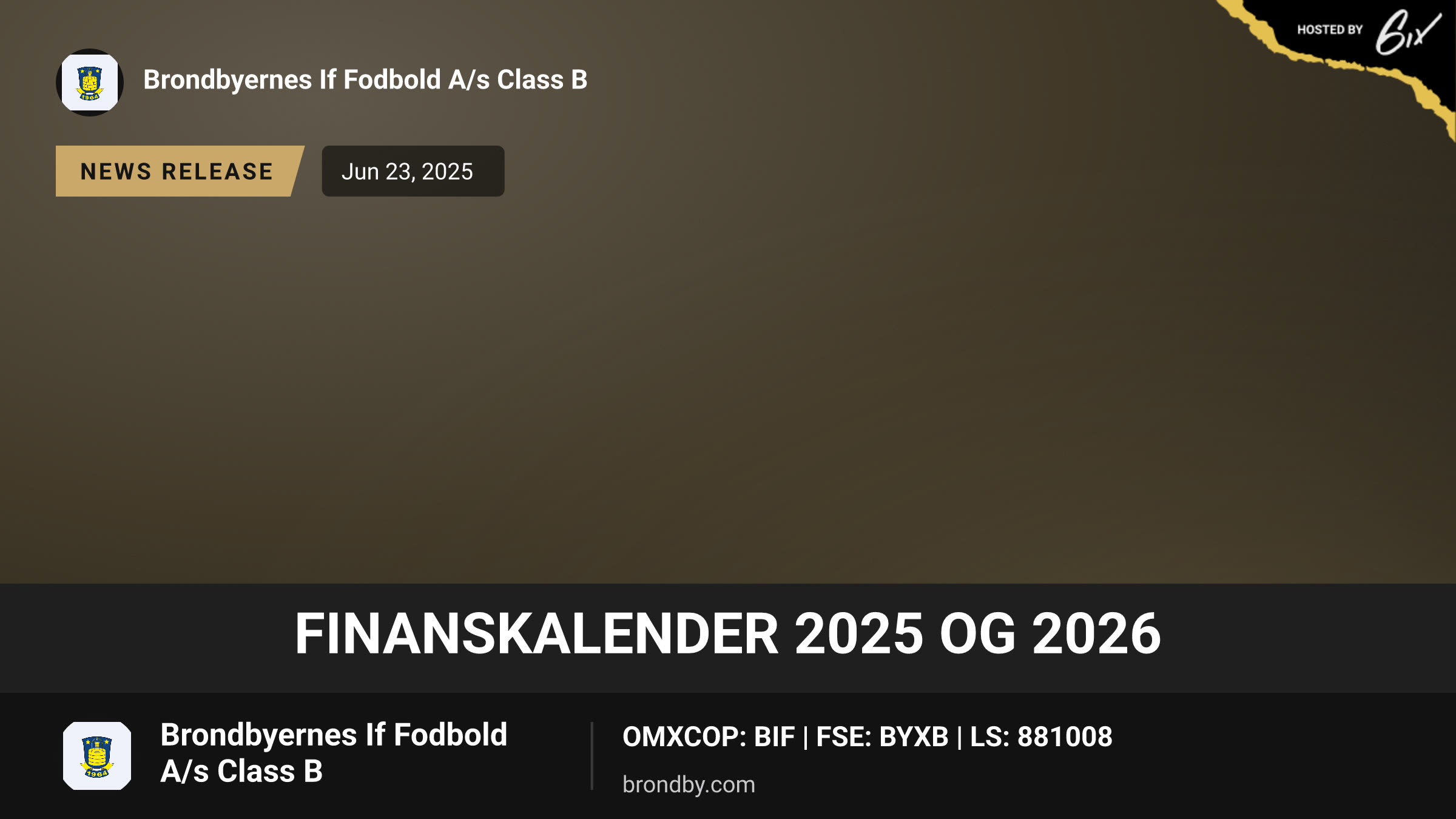 Finanskalender 2025 og 2026