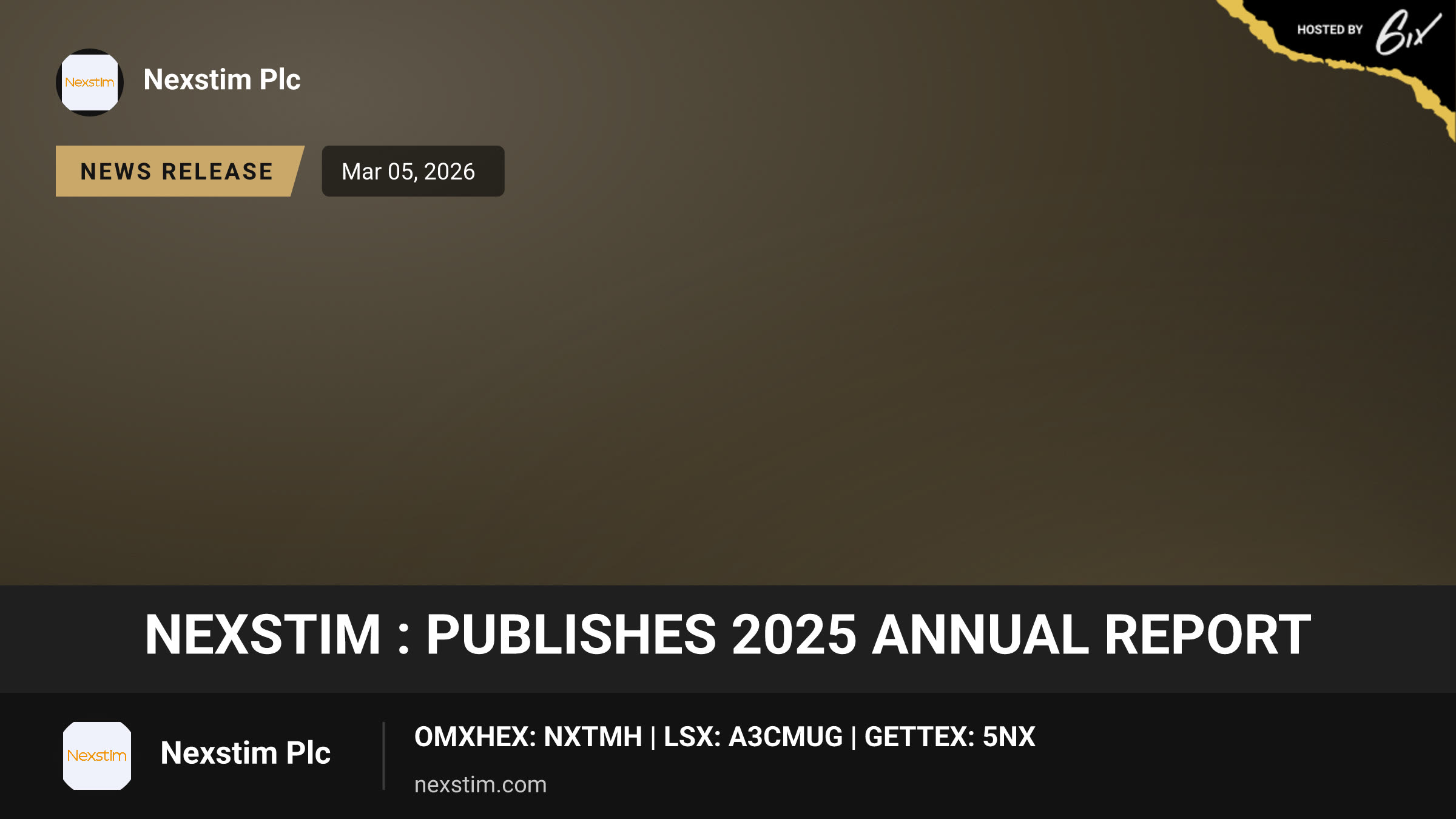 Nexstim : Publishes 2025 Annual Report