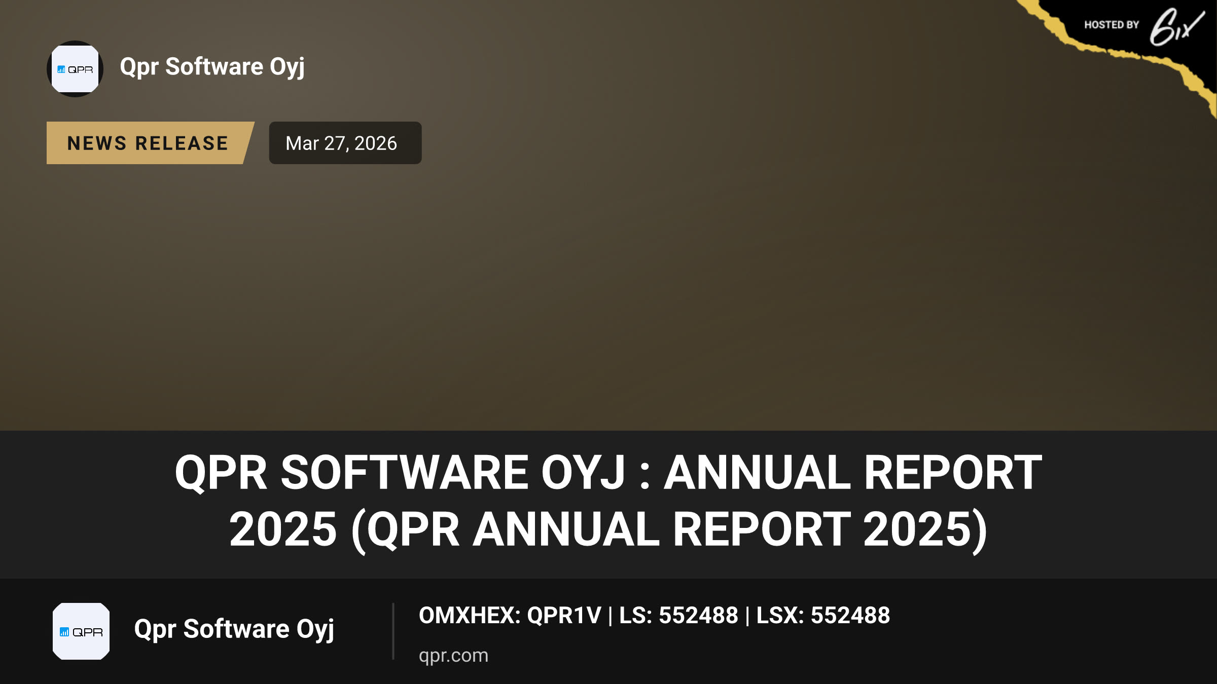 QPR Software Oyj : Annual report 2025 (QPR Annual Report 2025)