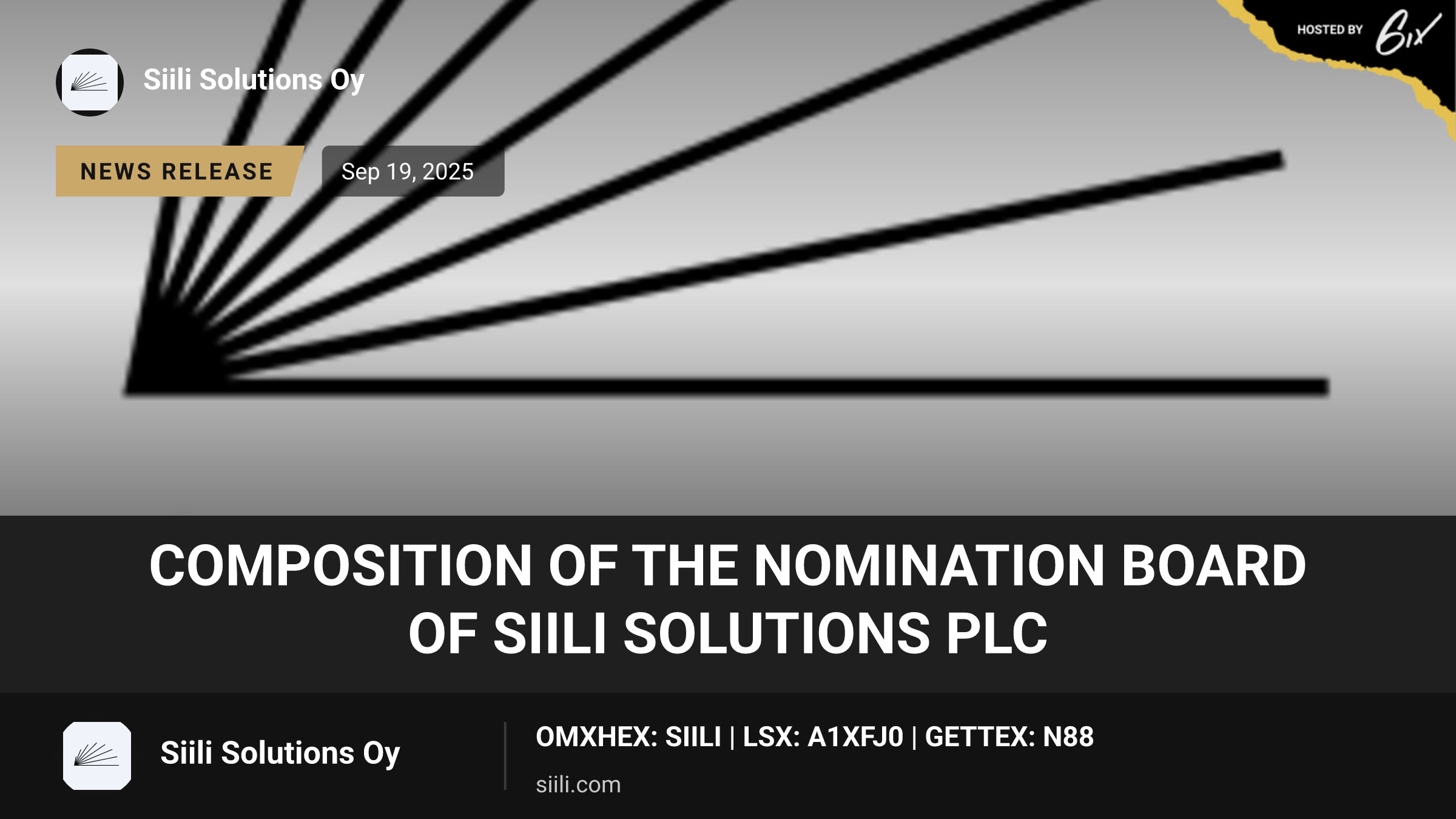 Composition of the Nomination Board of Siili Solutions Plc