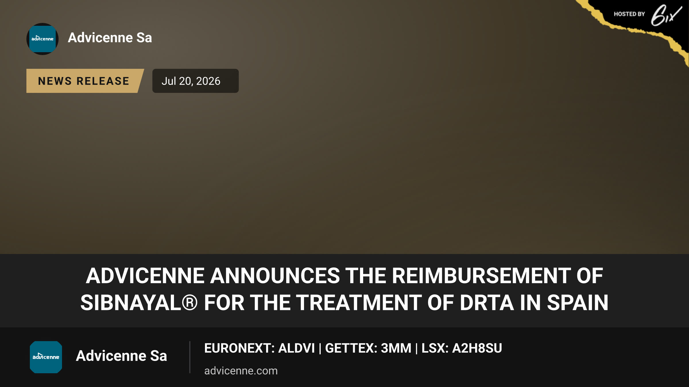 Advicenne Announces the Reimbursement of Sibnayal® for the Treatment of dRTA in Spain