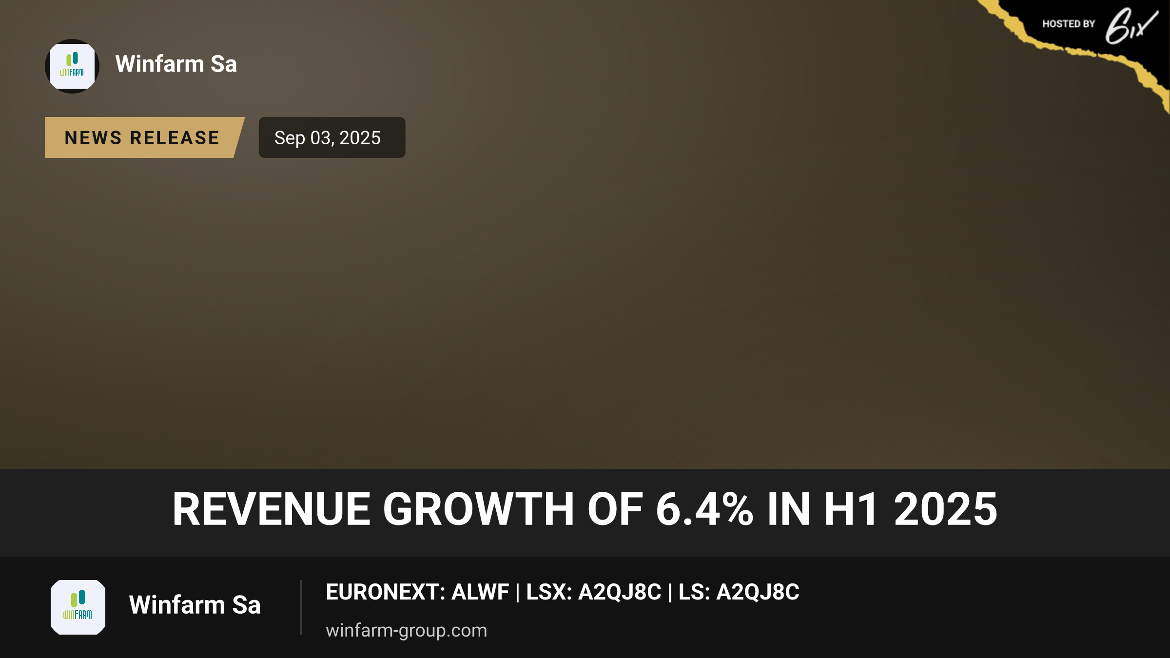 Revenue growth of 6.4% in H1 2025