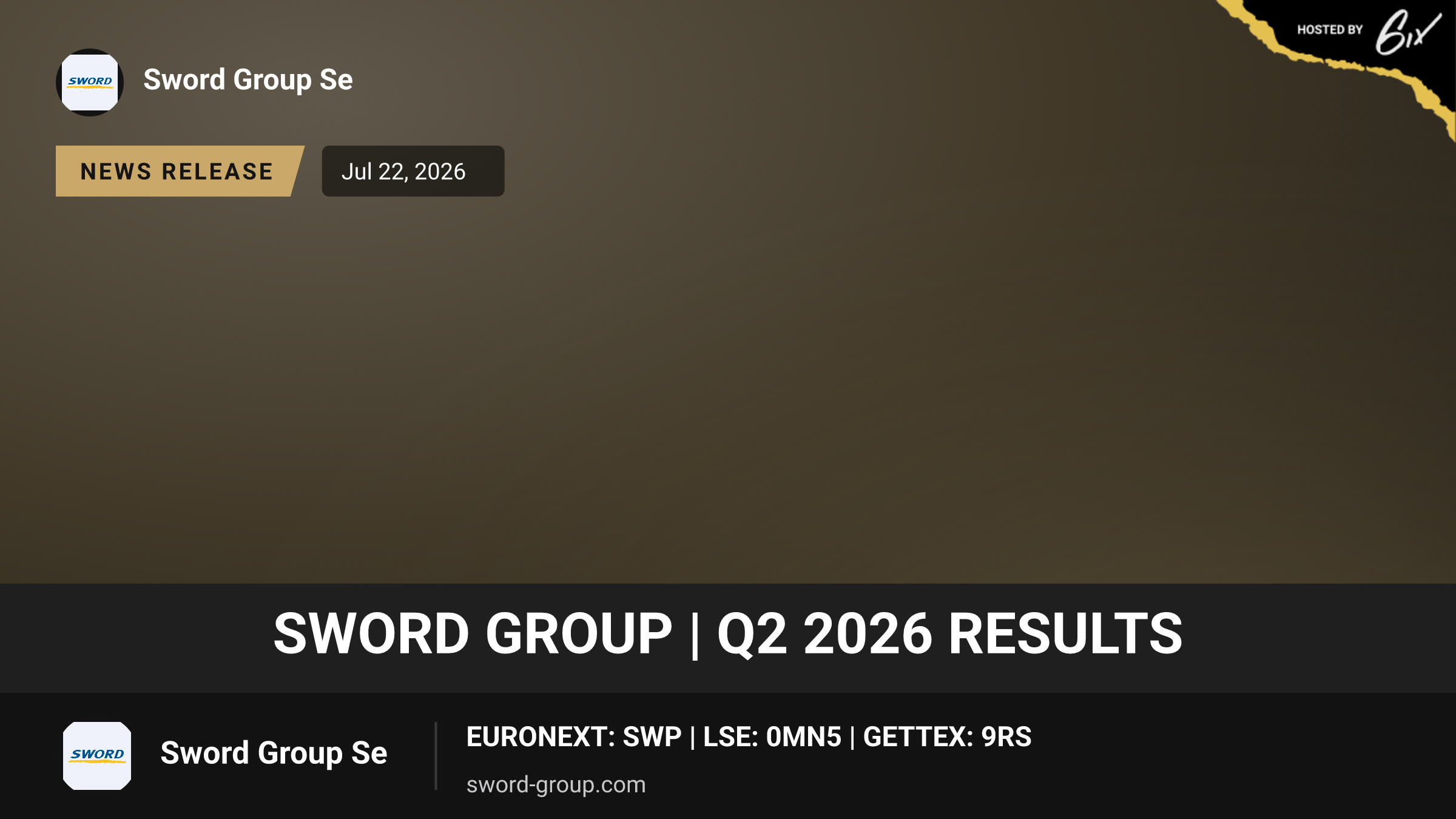 Sword Group | Q2 2026 Results