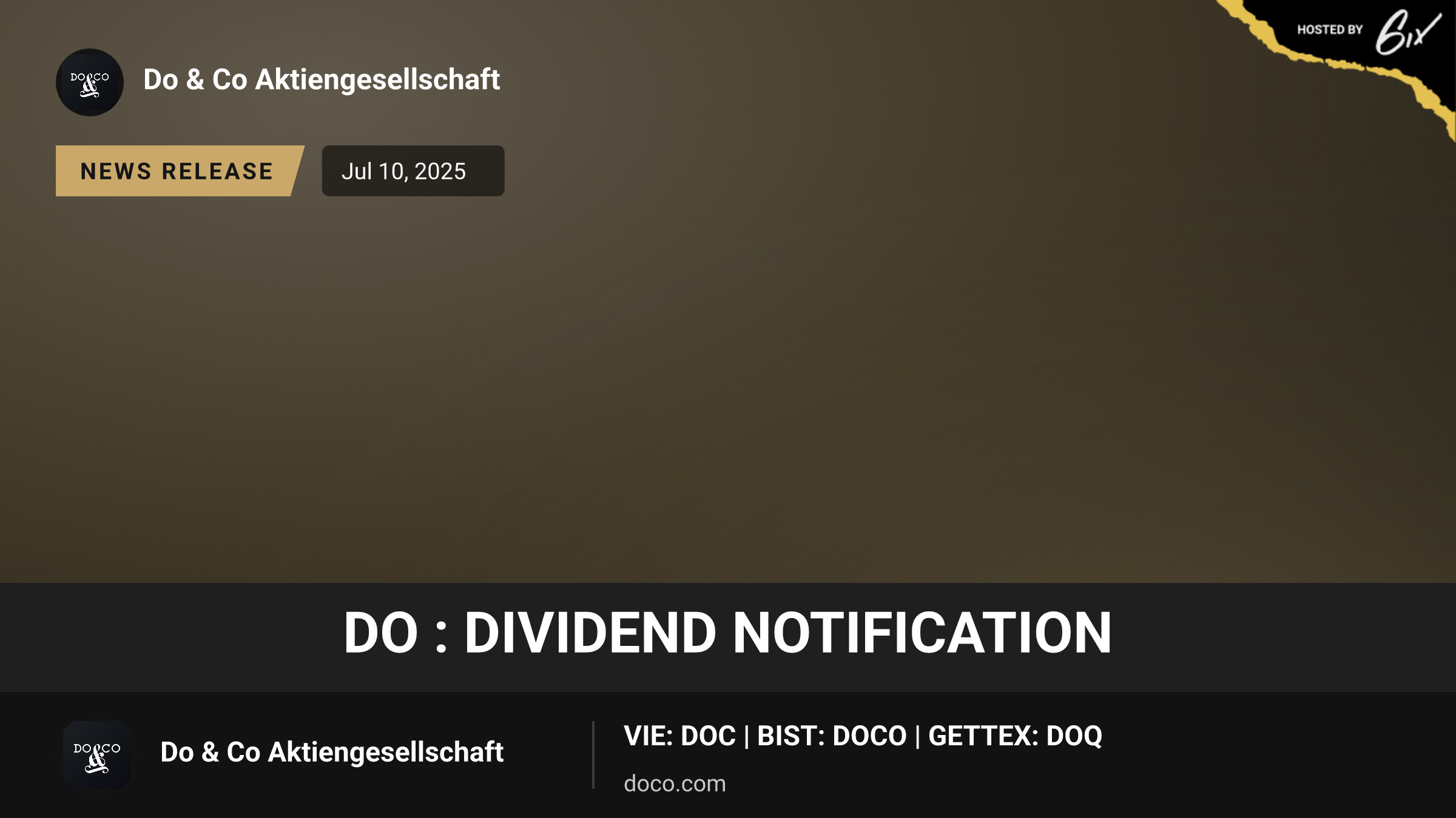 Do : Dividend Notification