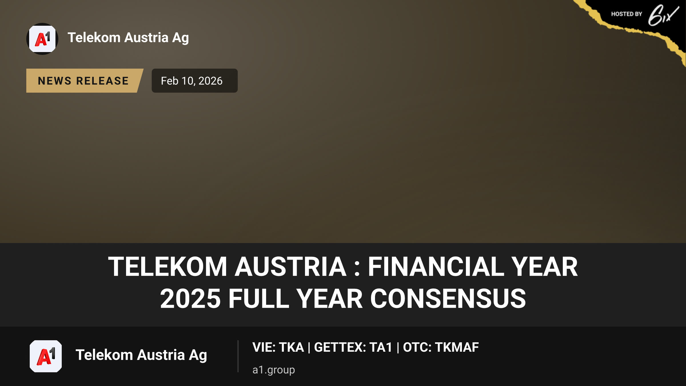 Telekom Austria : Financial Year 2025 Full year Consensus