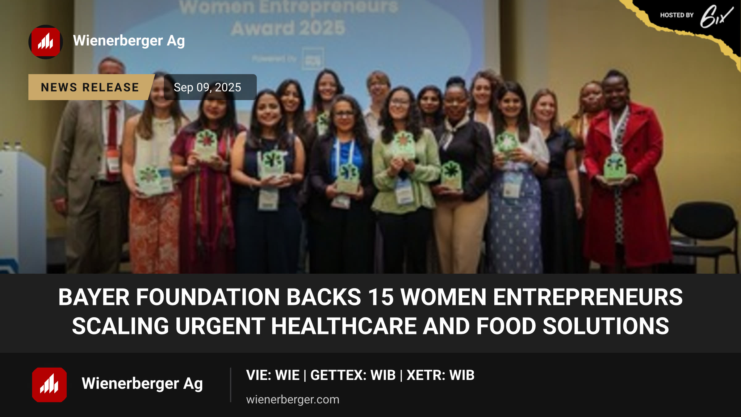 Bayer Foundation Backs 15 Women Entrepreneurs Scaling Urgent Healthcare and Food Solutions
