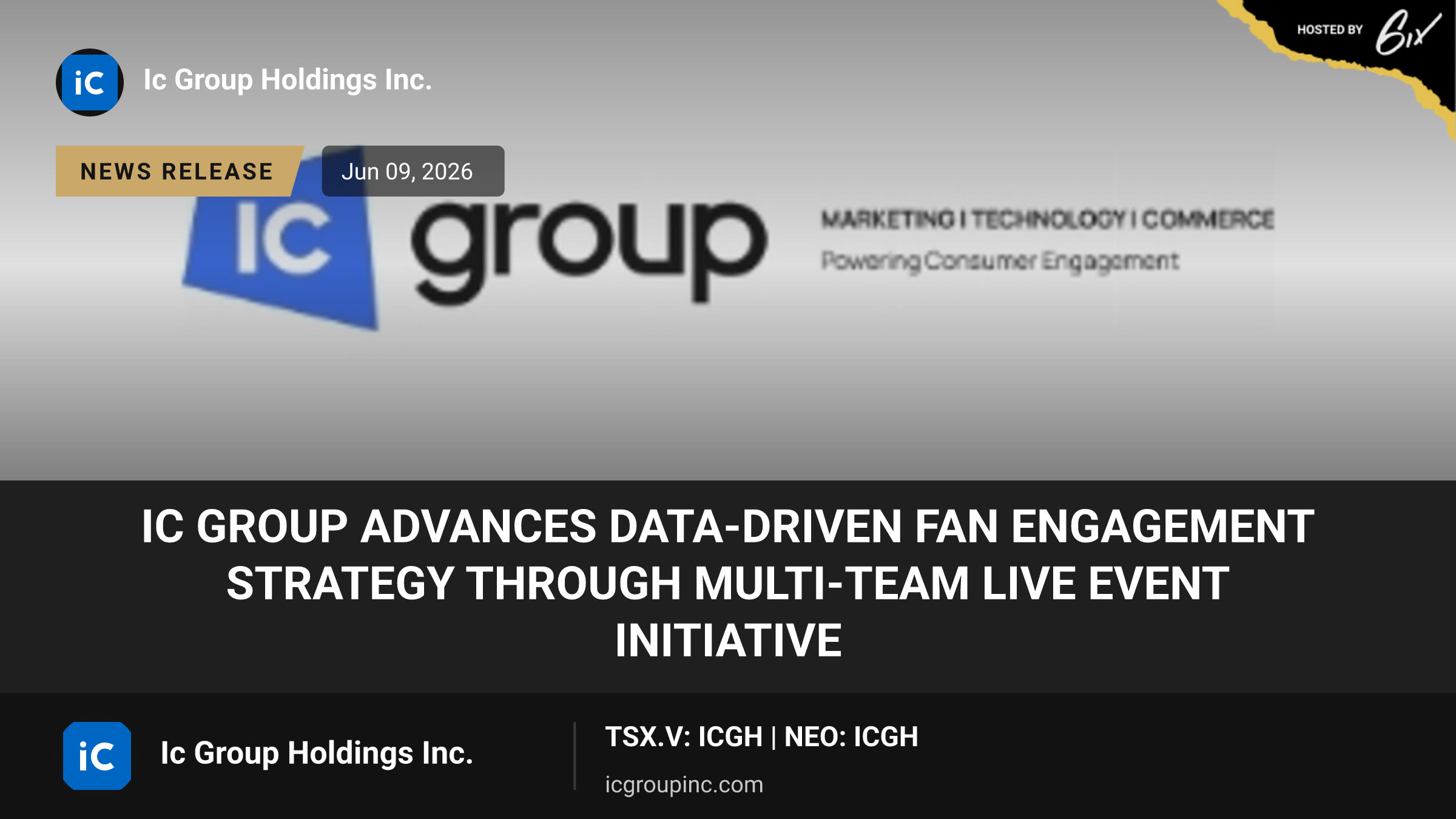 IC Group Advances Data-Driven Fan Engagement Strategy Through Multi-Team Live Event Initiative