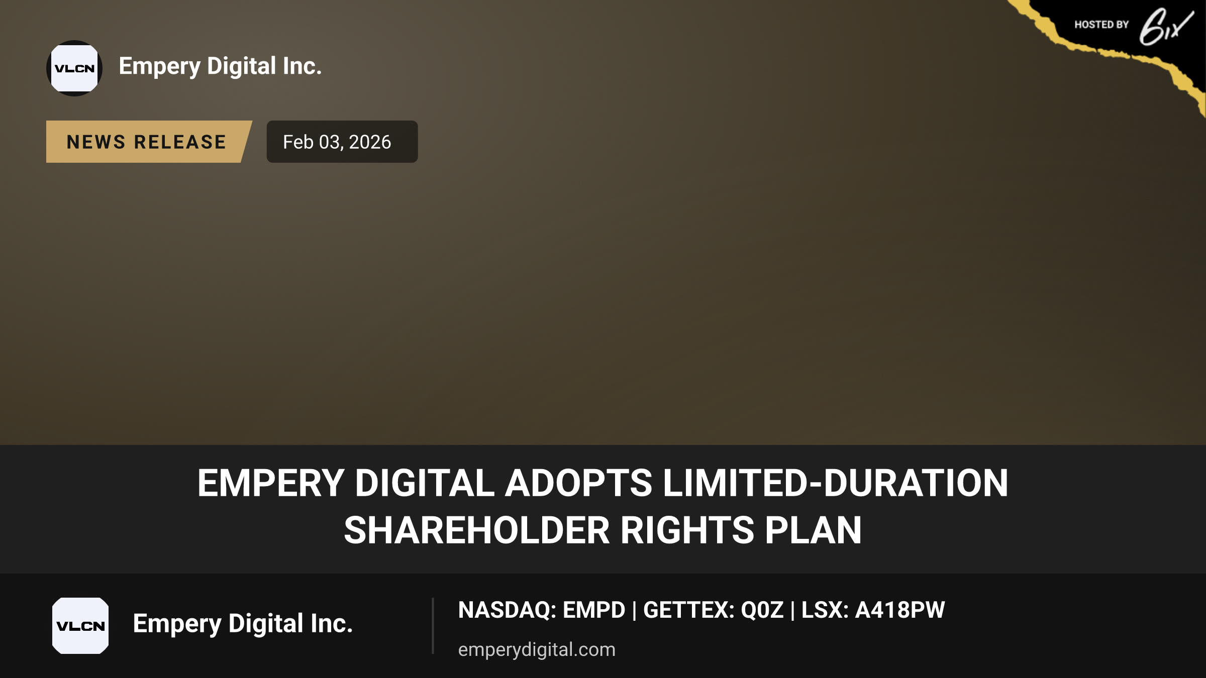 Empery Digital Adopts Limited-Duration Shareholder Rights Plan
