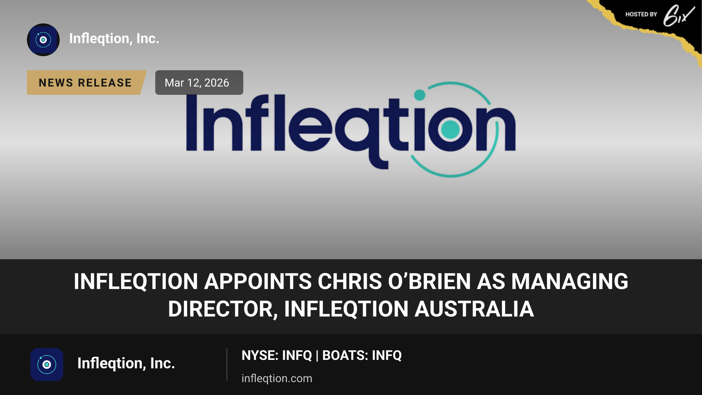 Infleqtion Appoints Chris O’Brien as Managing Director, Infleqtion Australia