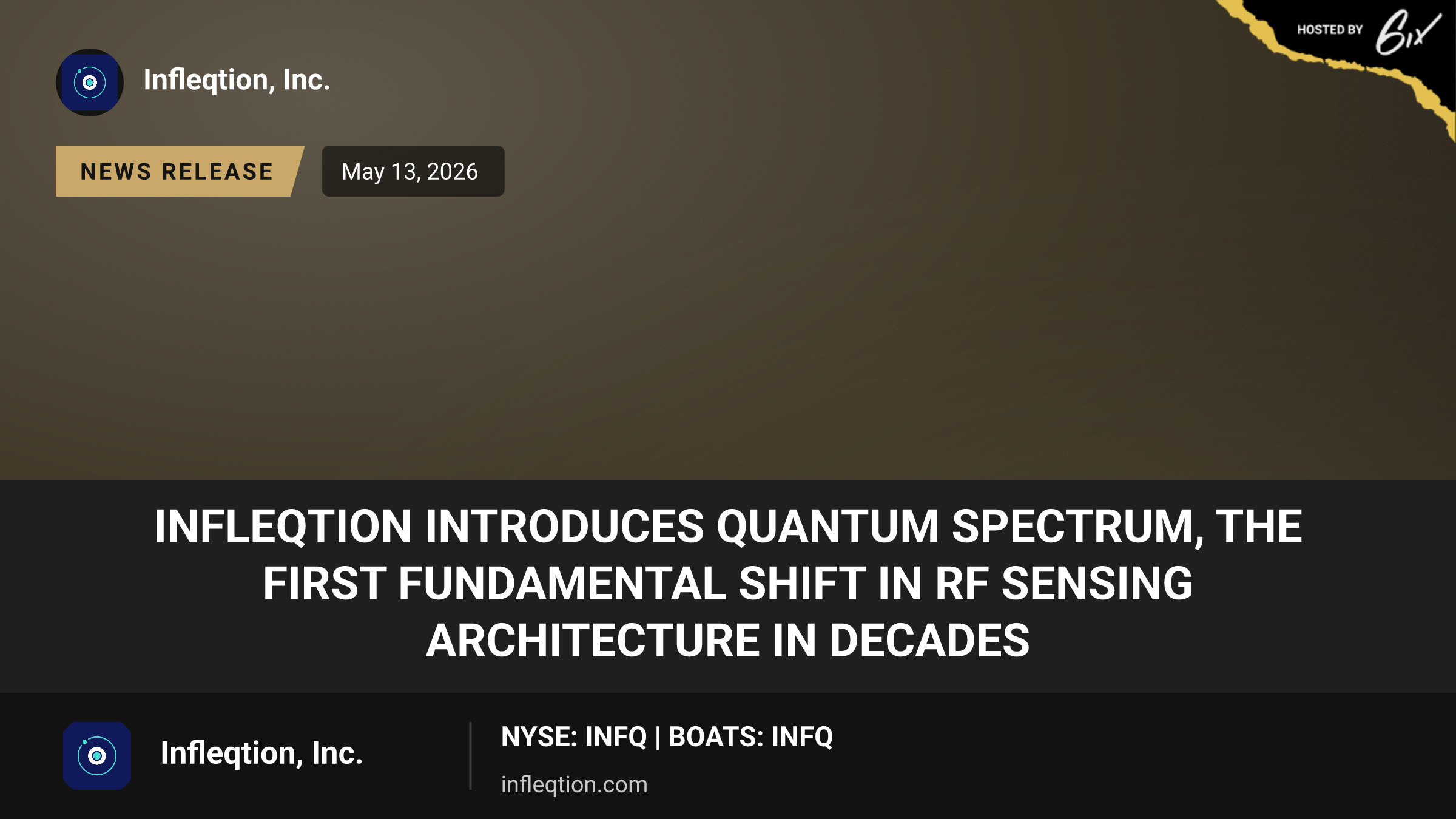 Infleqtion Introduces Quantum Spectrum, the First Fundamental Shift in RF Sensing Architecture in Decades