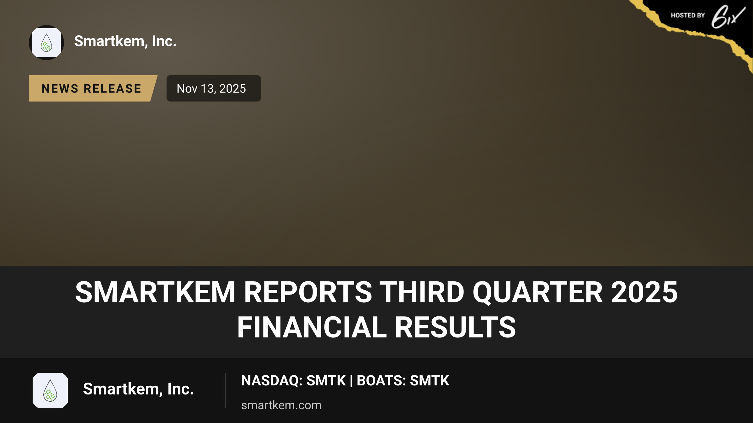 Smartkem Reports Third Quarter 2025 Financial Results