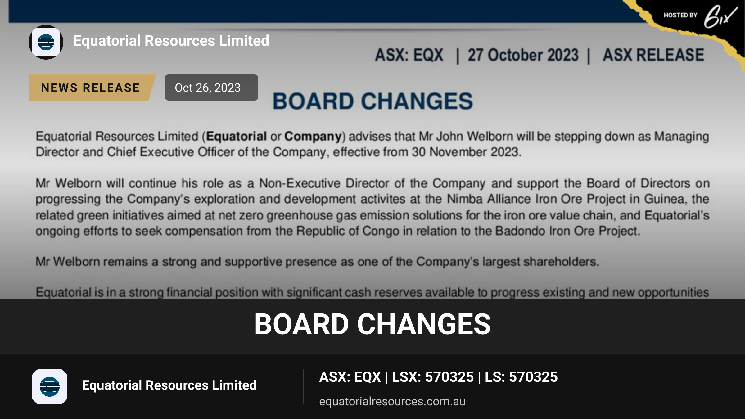 Board Changes