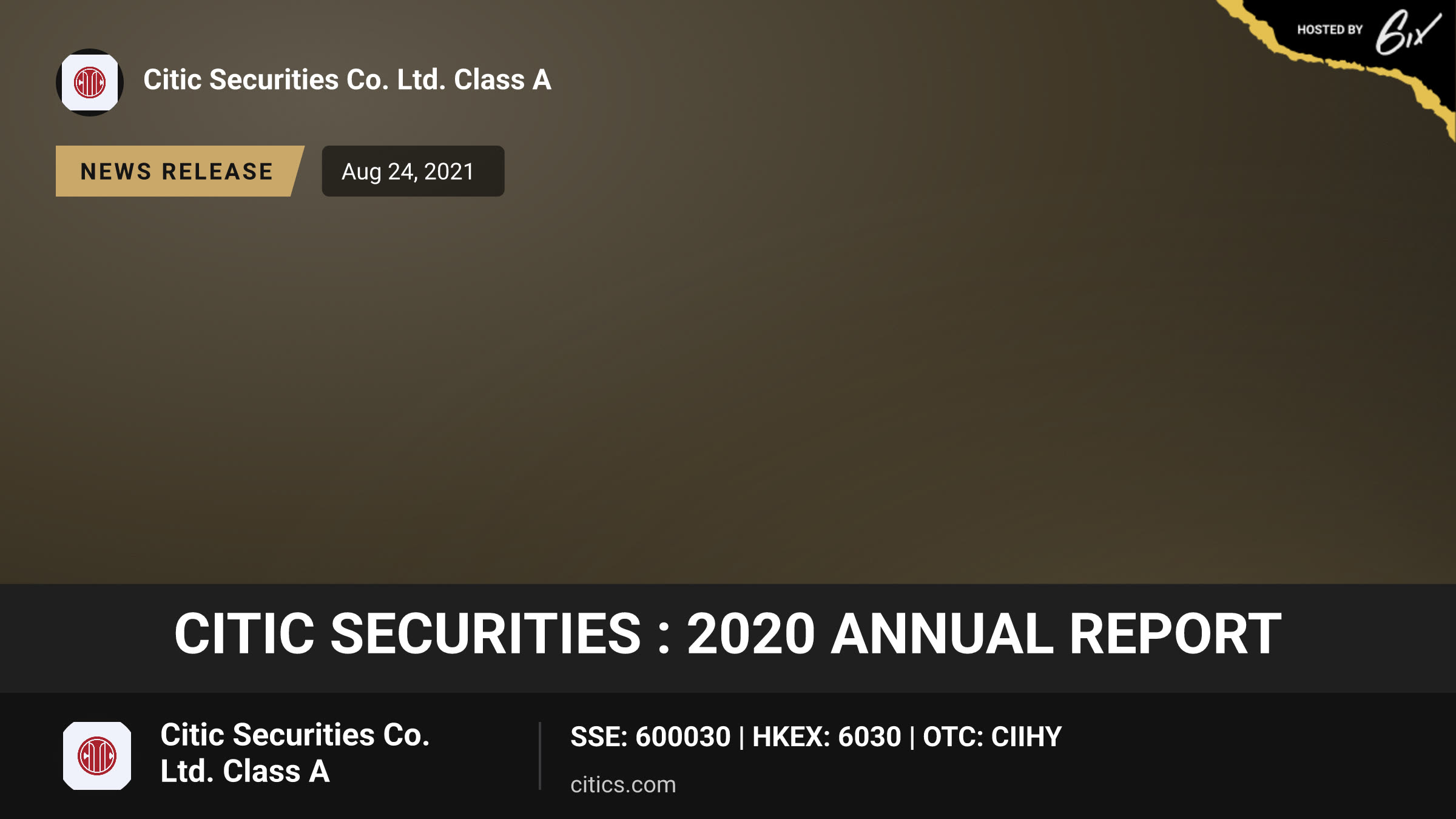 CITIC Securities : 2020 Annual Report