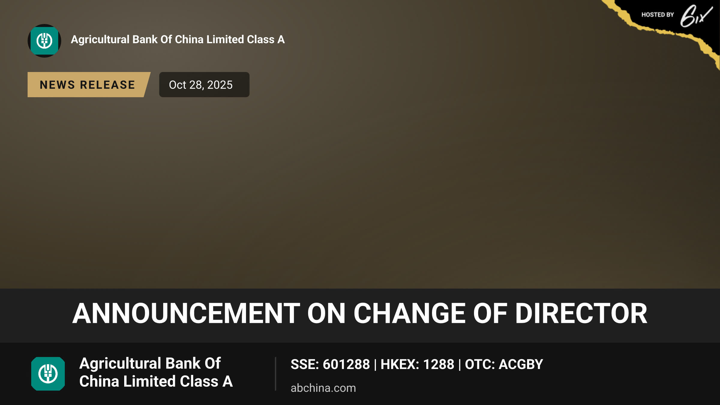 Announcement on Change of Director