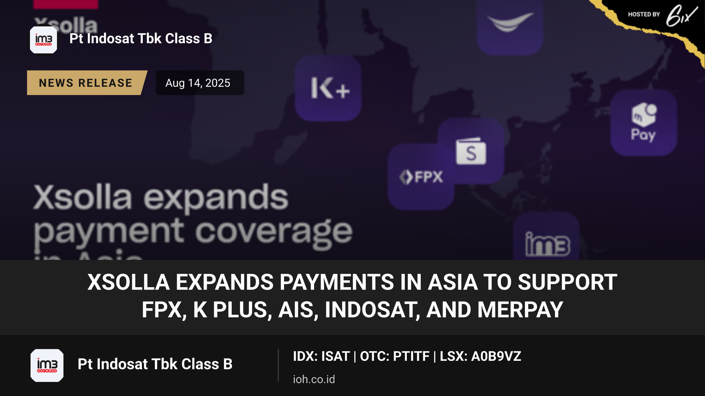 Xsolla Expands Payments in Asia to Support FPX, K PLUS, AIS, Indosat, and MerPay