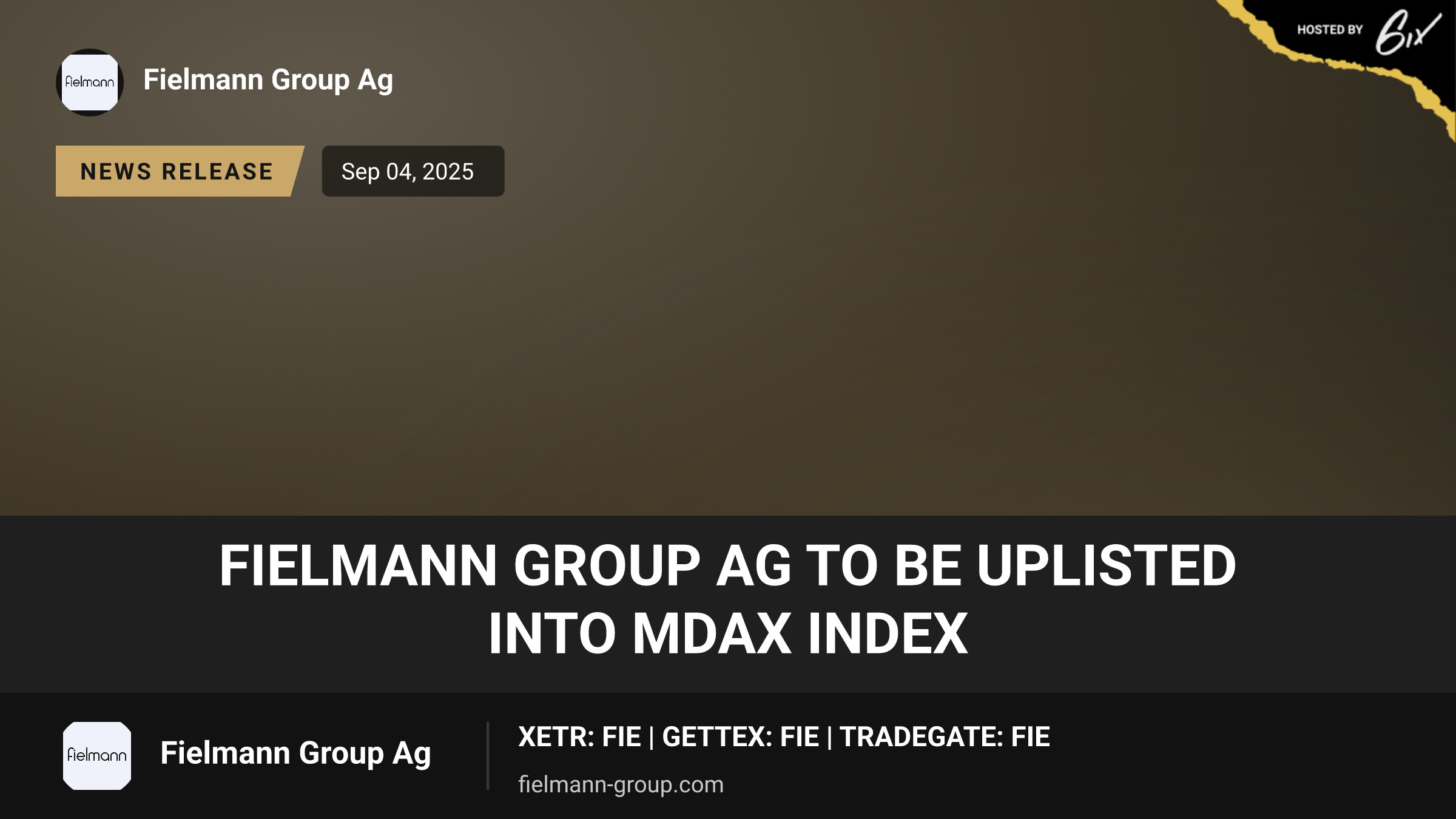 Fielmann Group AG to be uplisted into MDAX index