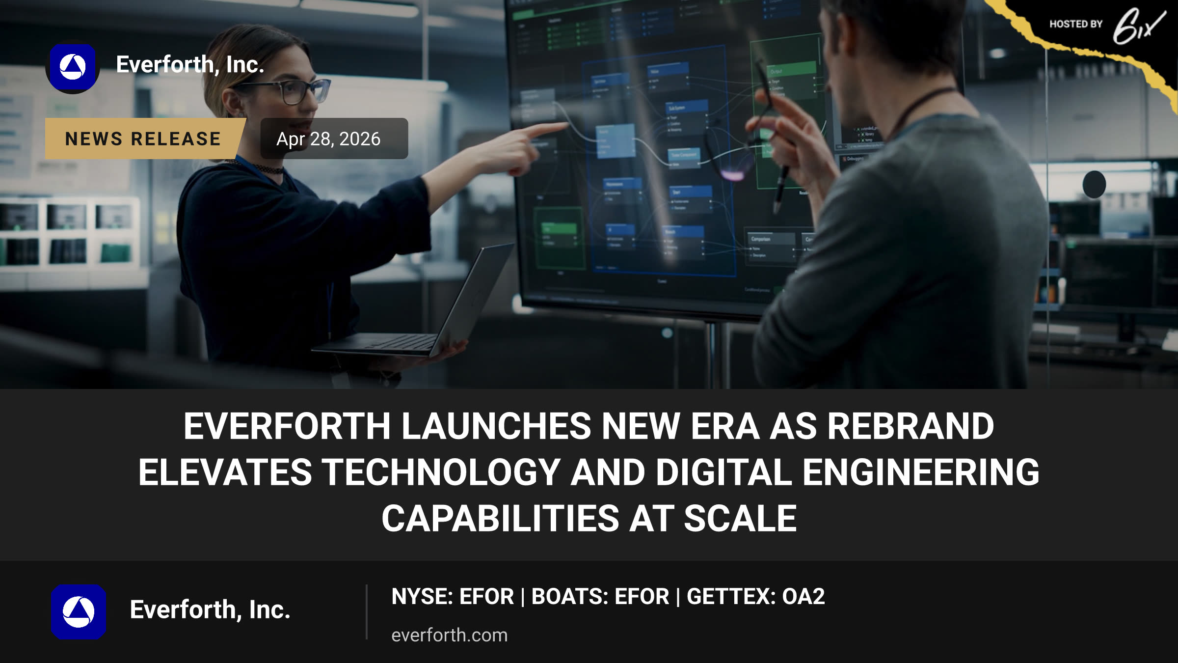 Everforth Launches New Era as Rebrand Elevates Technology and Digital Engineering Capabilities at Scale