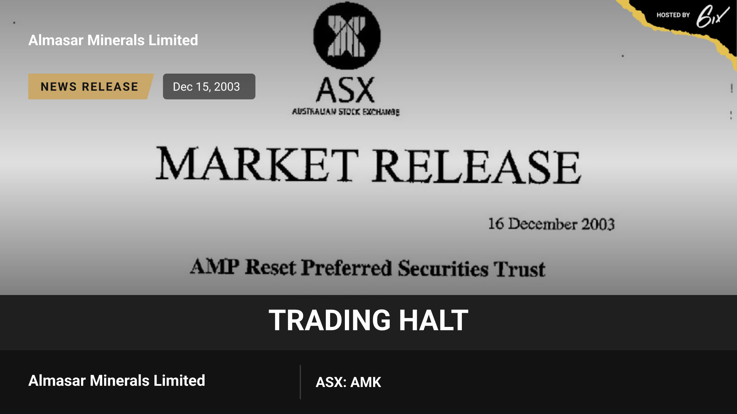 Trading Halt