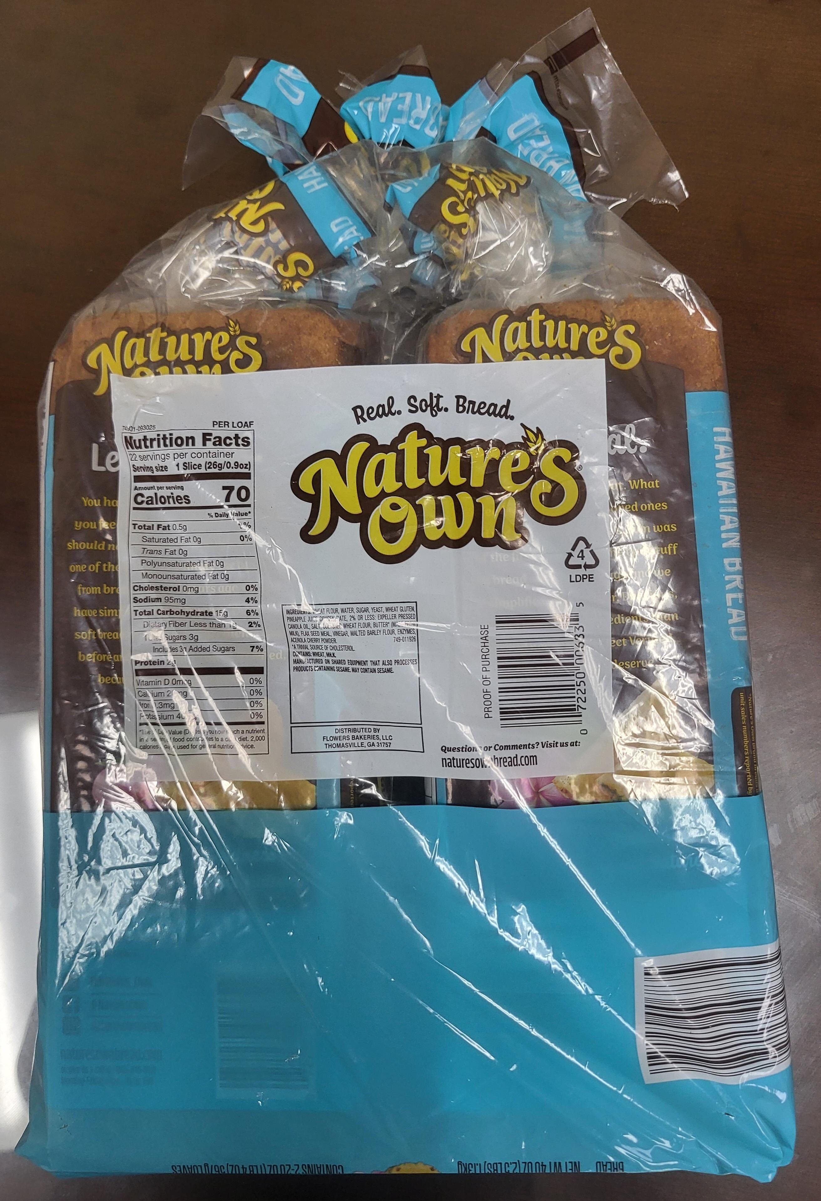 Nature's Own Hawaiian Bread 40 oz.