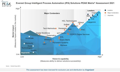 Everest Group IPA Solutions PEAK Matrix Assessment 2021