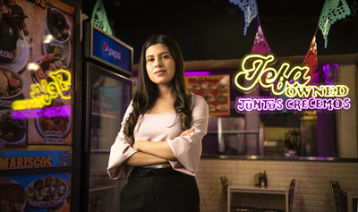 Pepsico Juntos Crecemos participant and proud owner of Los Angeles based Cuernavaca’s Grill, Nayomie Mendoza.