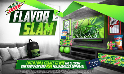 MTN DEW® and RUFFLES® are teaming up for the MTN DEW Flavor Slam to give basketball fans the chance to win the ultimate fan cave do-over.