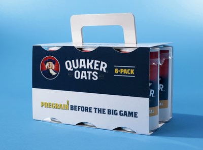 Limited-edition 6-pack of Quaker Oats for one hundred fans to enjoy before the Big Game. 6-pack not available for sale, fresh fruit added as a suggestion.