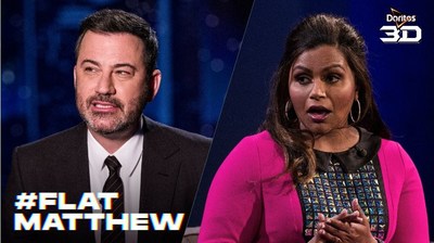 Doritos Brings a New Dimension to This Year’s Super Bowl Experience with Commercial Starring Jimmy Kimmel, Mindy Kaling and a Mystery Man Only Known as #FlatMatthew