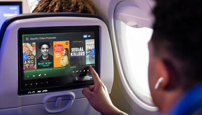 United and Spotify Announce Unique Collaboration: Music, Podcasts, and Audiobooks Now Available on 130,000+ Seatback Screens