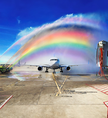 Flying with Pride: United, Chase and Visa Join Forces in Support of LGBTQ+ Equality (PRNewsfoto/United Airlines)