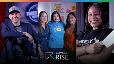 Comcast RISE announces its 2025 Nashville winners. Pictured: Lucas Watson, Rebecca Blank, and Shelbi Neely.