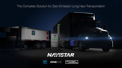 Navistar collaborates with General Motors and OneH2 to introduce a complete hydrogen solution for a zero-emission long haul transportation system.