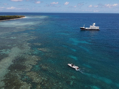 The Minderoo research vessel is based in Australia’s Perth Canyon Marine Park, in a place known as an ‘ocean café’. These are areas of the ocean where an abundance of sea life congregates at particular times of the year. Analyzing the sea water in such a place allows researchers to non-invasively capture vital information.