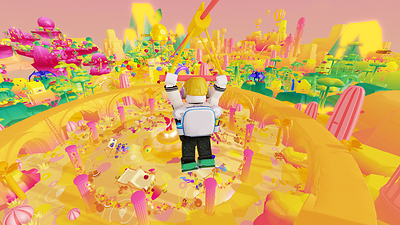 Roblox x Sour Patch Kids zipline experience.