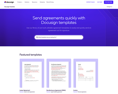 Docusign Template Gallery