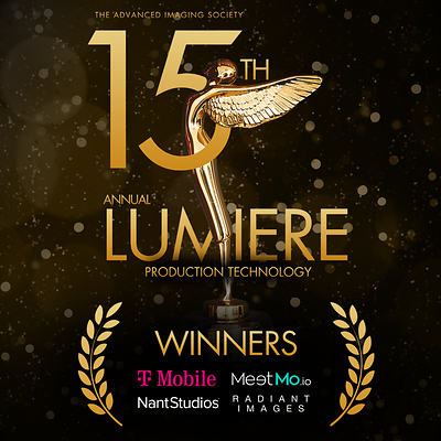 Lumiere Award from the Advanced Imaging Society for Excellence in Media Production Technology T-Mobile, MeetMo and Nantstudios.