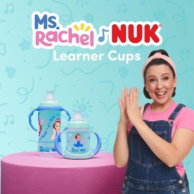 NUK(R) Partners with Ms. Rachel™ to Launch Sippy Cups that Support a Smooth Transition to Baby’s First Cup